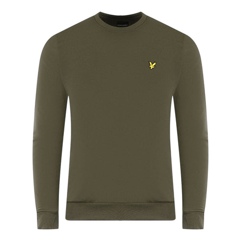 Lyle Scott Ripstop Panel Green Sweater